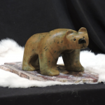 My Cinnamon Girl soapstone carving by Canadian artist Vance Theoret